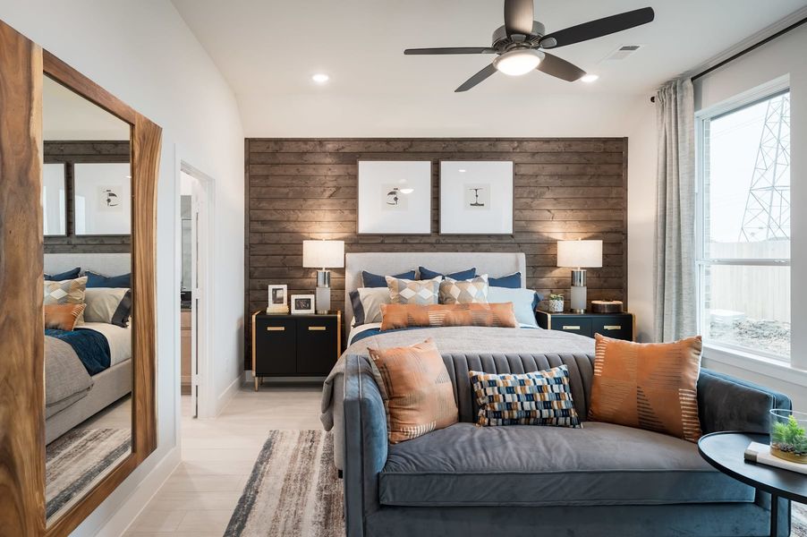Representative furnished interior of a home built from the Falcon by Tri Pointe Homes in Pecan Ridge, Fulshear (Image 71).