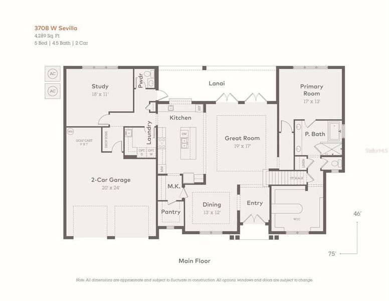 2D floor plan layout of this home in City of Tampa, Tampa, FL (Image 5).