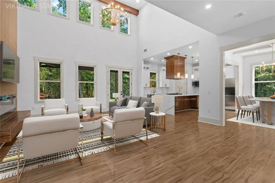 Furnished interior view inside a new home in , Powder Springs (Image 5).