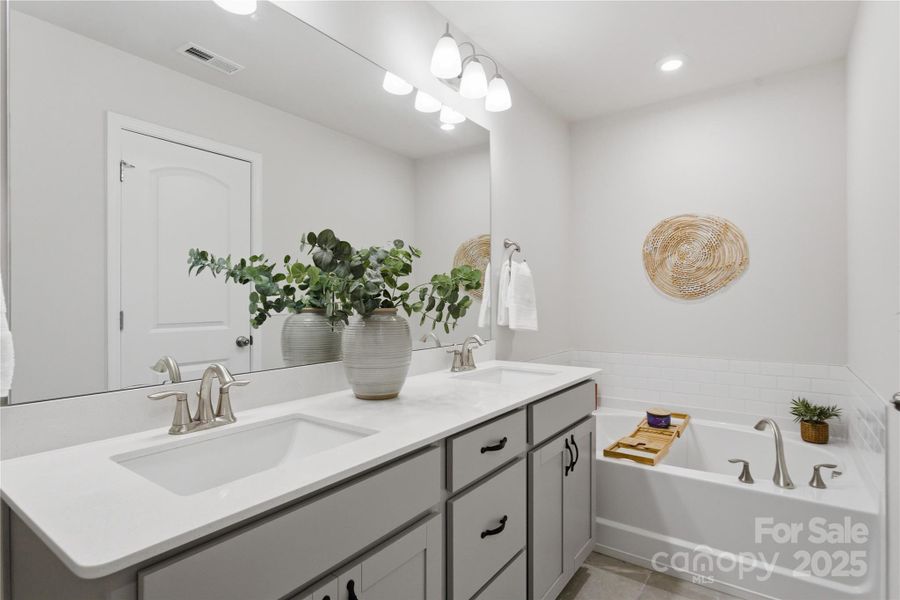 Upper level primary bathroom