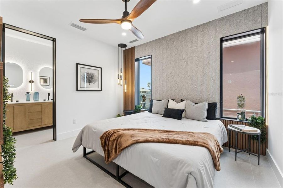 Furnished interior view inside a new home in , New Smyrna Beach (Image 43).