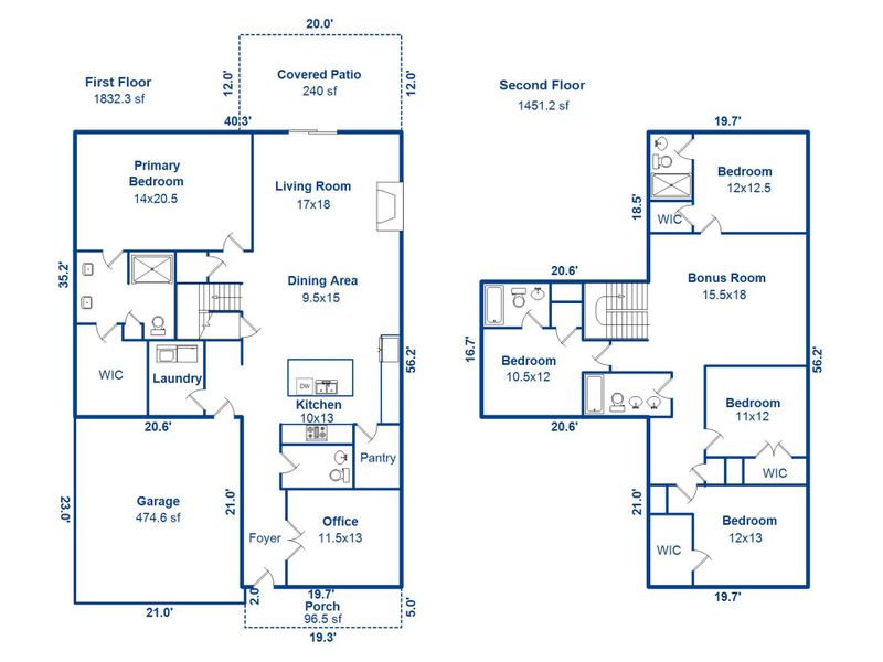 2D floor plan layout of this home in , Summerville, SC (Image 5). 2D floor plan layout of this home in , Summerville, SC (Image 5).