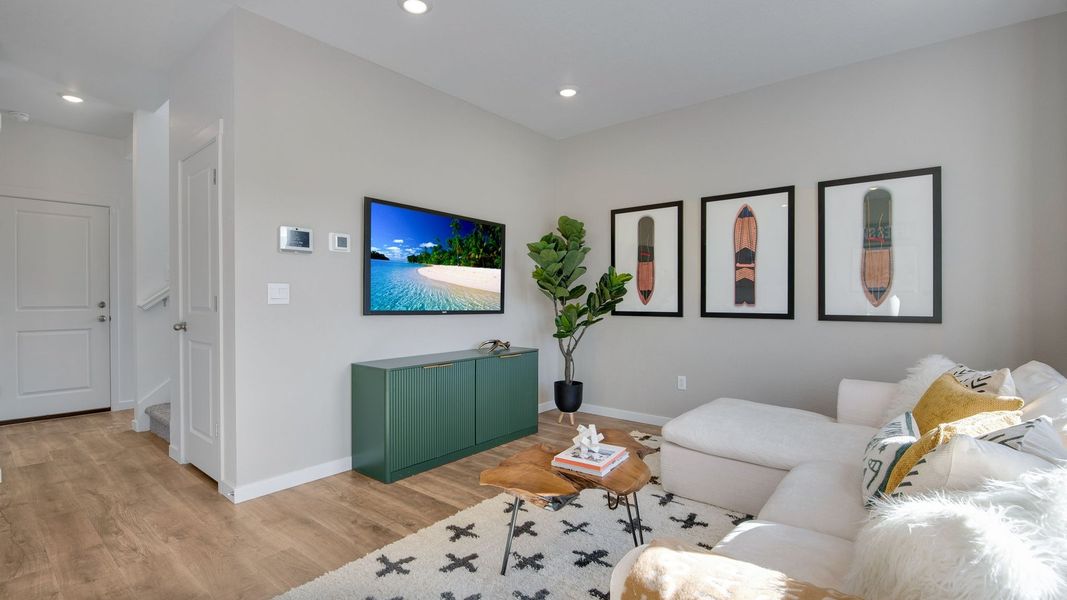 Representative furnished interior of a home built from the Spruce by D.R. Horton in Ellston Park, Colorado Springs (Image 15).