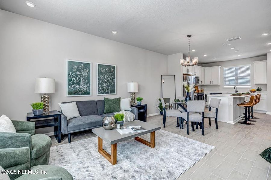 Furnished interior view inside a new home in , Jacksonville (Image 23).