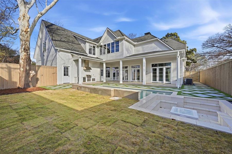 Exterior details and patio area of a home in , Dallas (Image 32).
