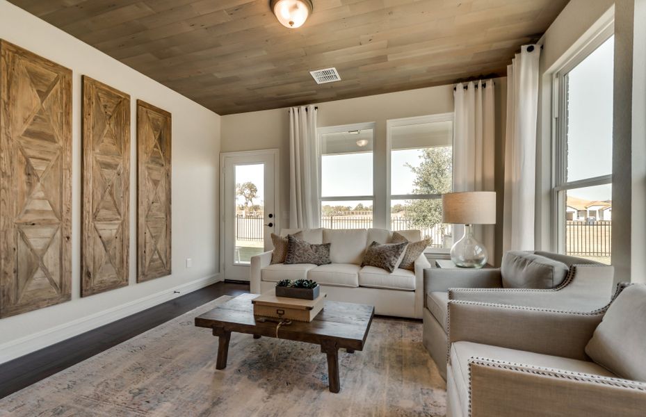 Optional sunroom offering warmth and natural light