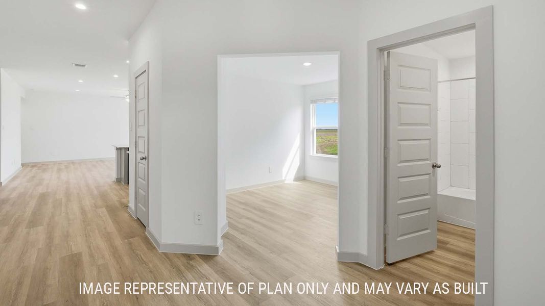 Representative unfurnished interior of a home built from the Lakeway by D.R. Horton in Reserve at Mallard Lakes, Orange (Image 13).