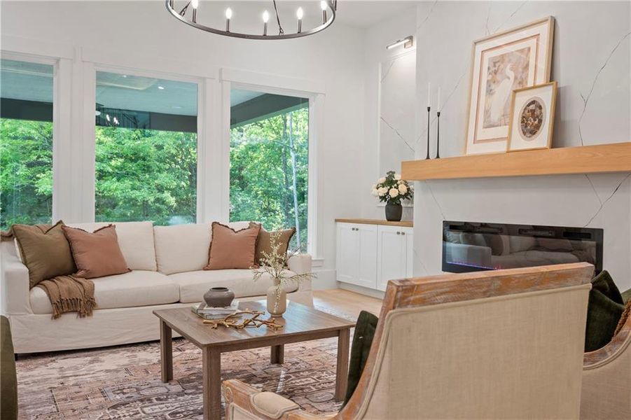 Furnished interior view inside a new home in , Dacula (Image 47).