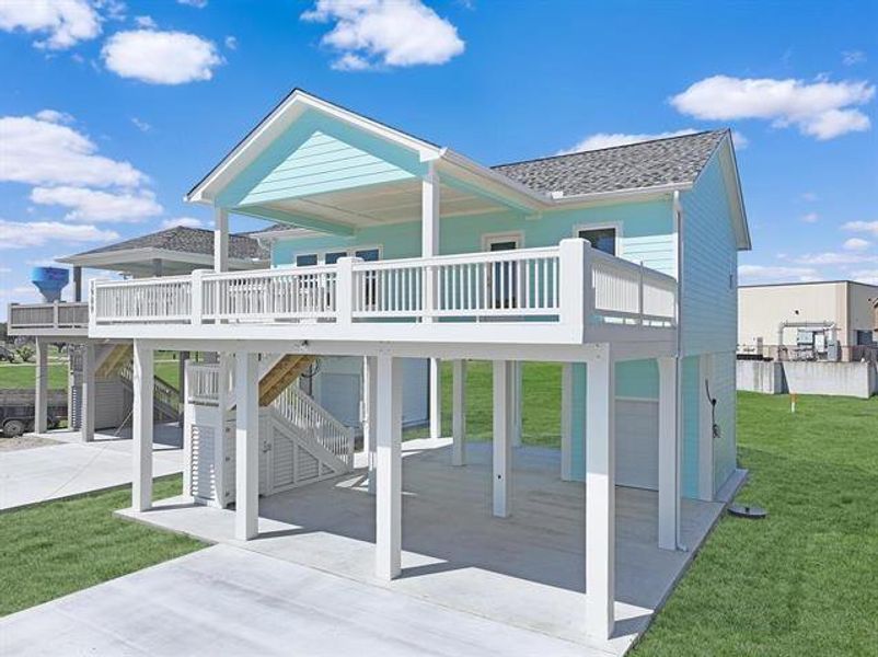 Exterior details and patio area of a home in , Bolivar Peninsula (Image 1). Exterior details and patio area of a home in , Bolivar Peninsula (Image 1).