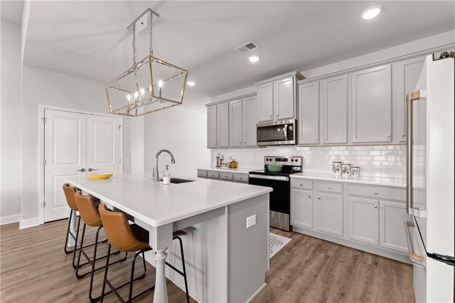 Furnished interior view inside a new home in , Homer (Image 33). Furnished interior view inside a new home in , Homer (Image 33).