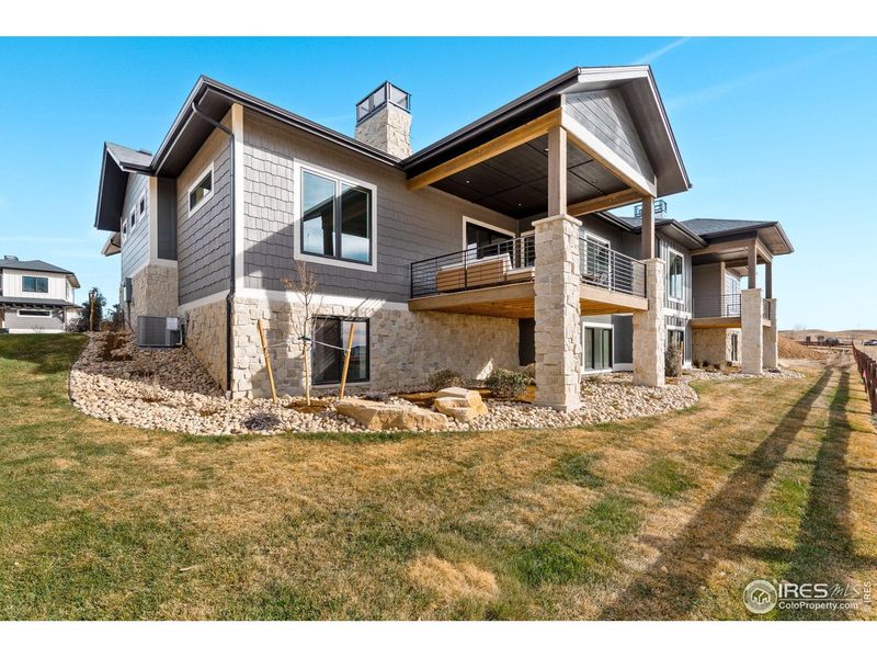 Exterior details and patio area of a home in , Timnath (Image 3).