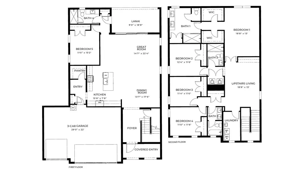 2D floor plan layout for the Ponte Vedra by D.R. Horton in Aspen Estates, Homestead, FL (Image 3). 2D floor plan layout for the Ponte Vedra by D.R. Horton in Aspen Estates, Homestead, FL (Image 3).