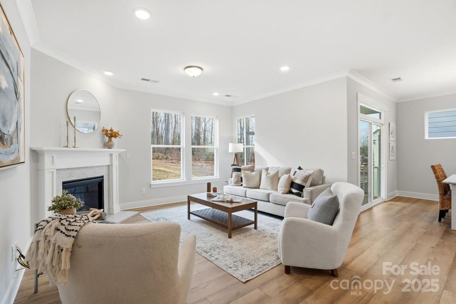 Furnished interior view inside a new home in Villas at Prestwick, Mooresville (Image 12).