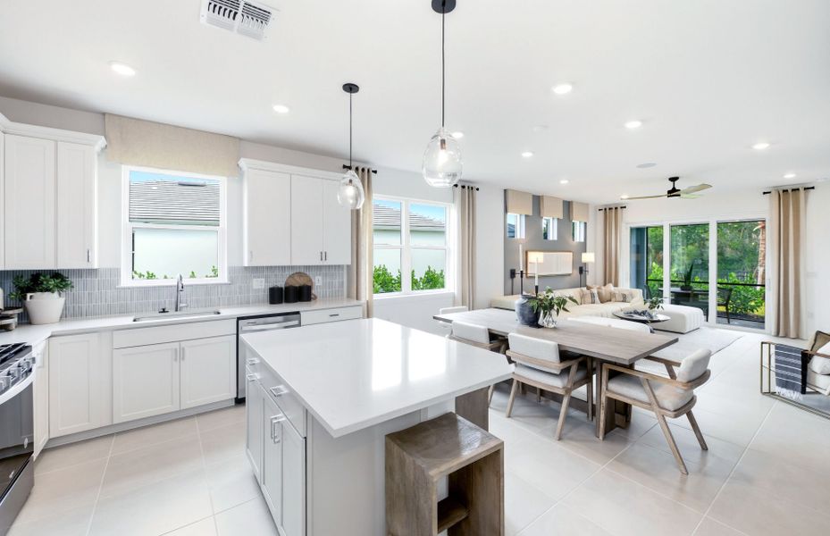 Representative furnished interior of a home built from the Ellenwood by Pulte Homes in Shores at Stillwater, Englewood (Image 12).
