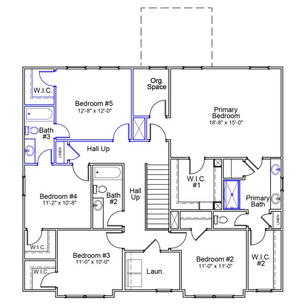 2D floor plan layout of this home in Pebble Branch, Chapin, SC (Image 3).
