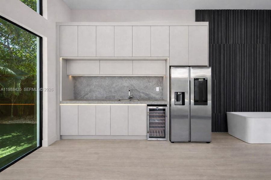 Furnished interior view inside a new home in , Miami (Image 7). Furnished interior view inside a new home in , Miami (Image 7).