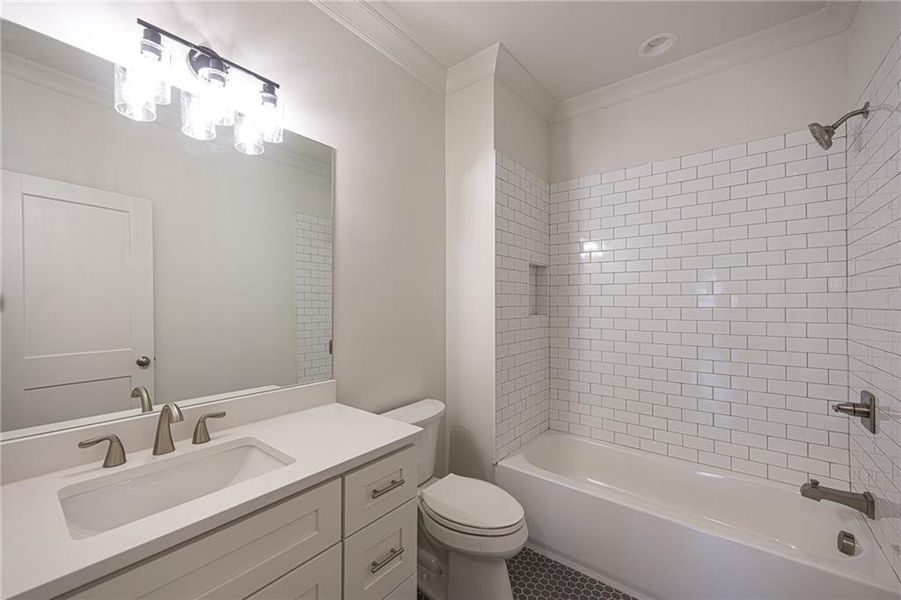 Furnished interior view inside a new home in , Atlanta (Image 9).