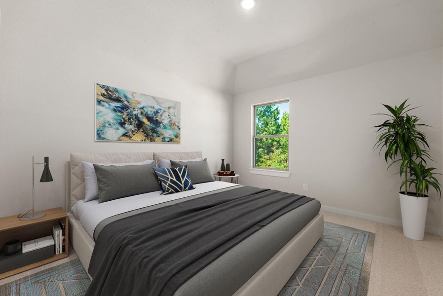 Bright and welcoming, this secondary bedroom offers a peaceful retreat with large windows that fill the space with natural light. Its neutral palette makes it easy to personalize and enjoy.