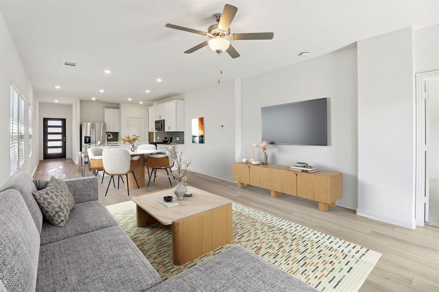 Furnished interior view inside a new home in Lakehaven - Spring Series, Farmersville (Image 7).