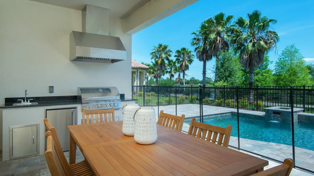 Representative exterior details of a home built from the Ambra by Taylor Morrison in Astor Creek Golf and Country Club, Port St. Lucie (Image 3).