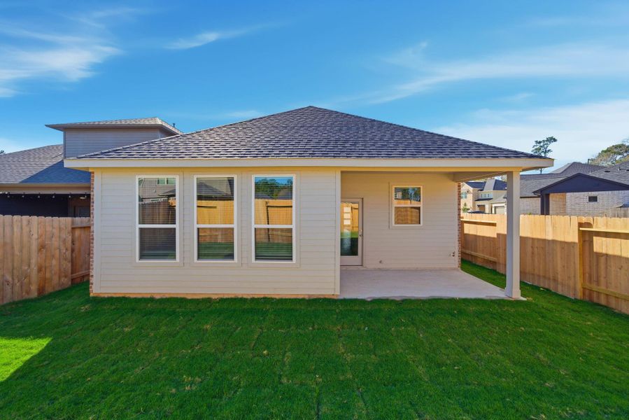 Exterior details and patio area of a home in Audubon, Magnolia (Image 4).