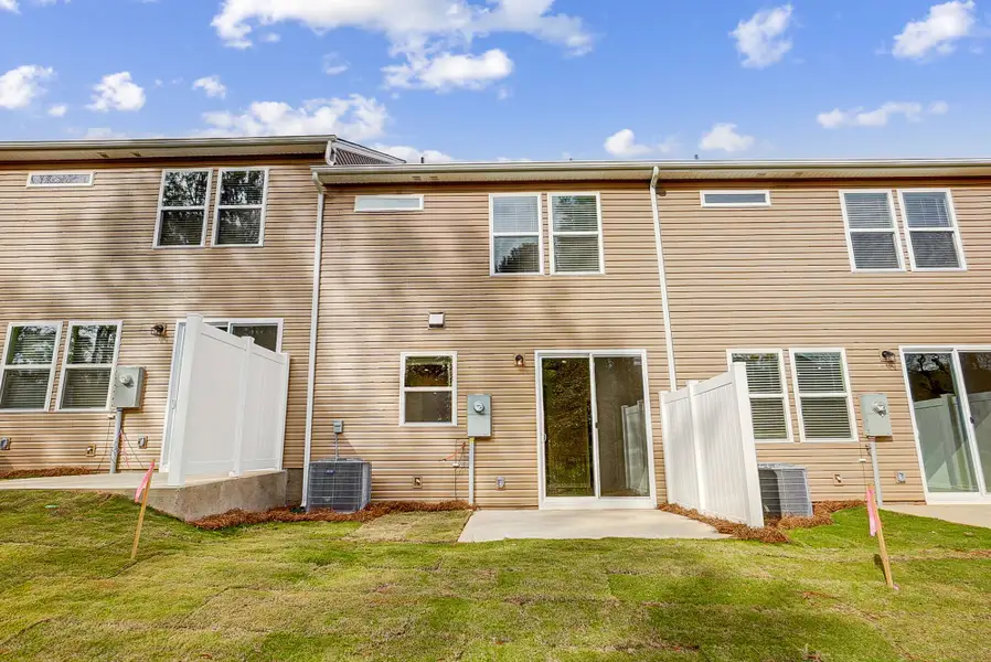 Back exterior and patio