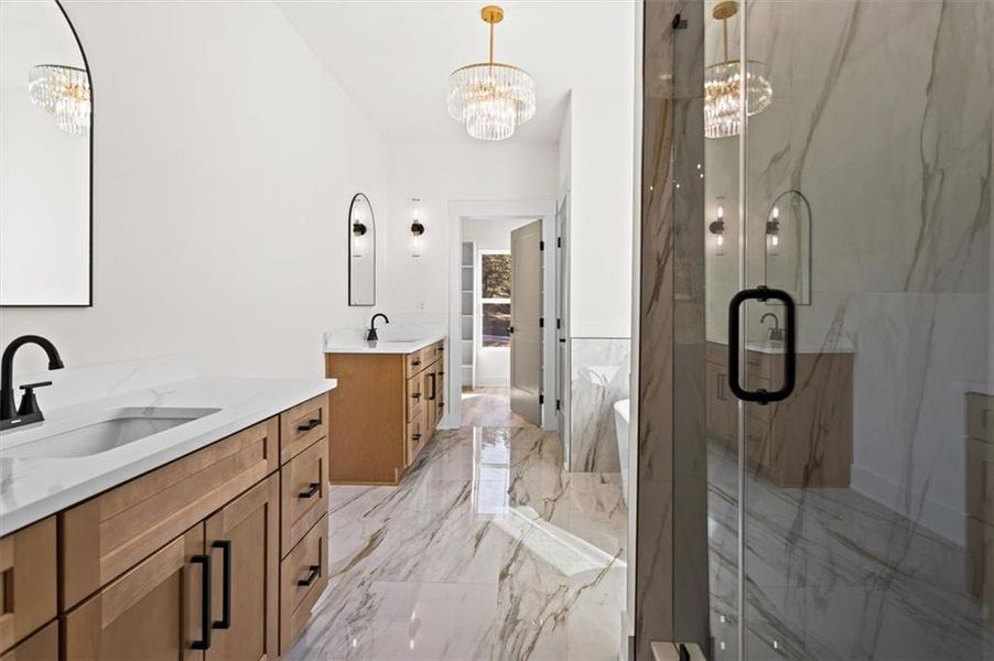 Furnished interior view inside a new home in , Gainesville (Image 45).