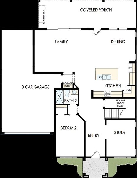 2D floor plan layout of this home in Hidden Ponds Reserve, Awendaw, SC (Image 2). 2D floor plan layout of this home in Hidden Ponds Reserve, Awendaw, SC (Image 2).