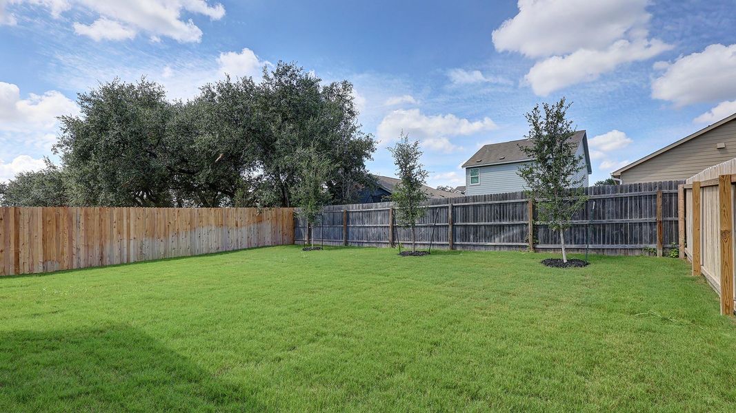 Exterior details and patio area of a home in Kallison Ranch, San Antonio (Image 3).