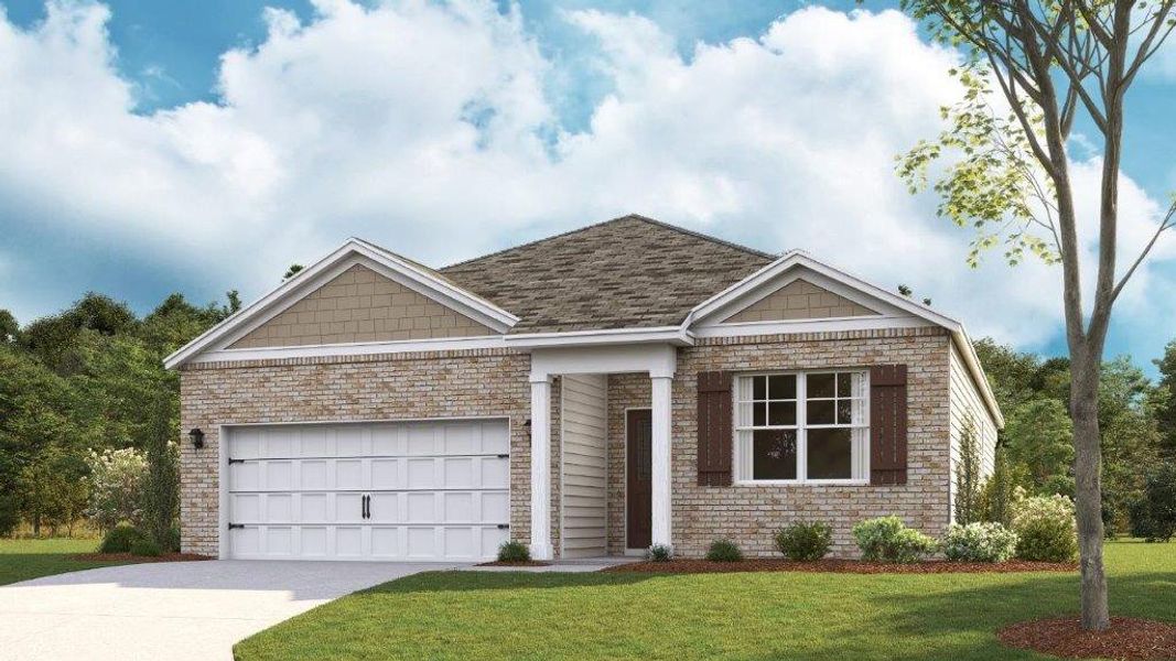 Front exterior of a new home in Fairview Hills, Cleveland, TN, highlighting curb appeal (Image 14).