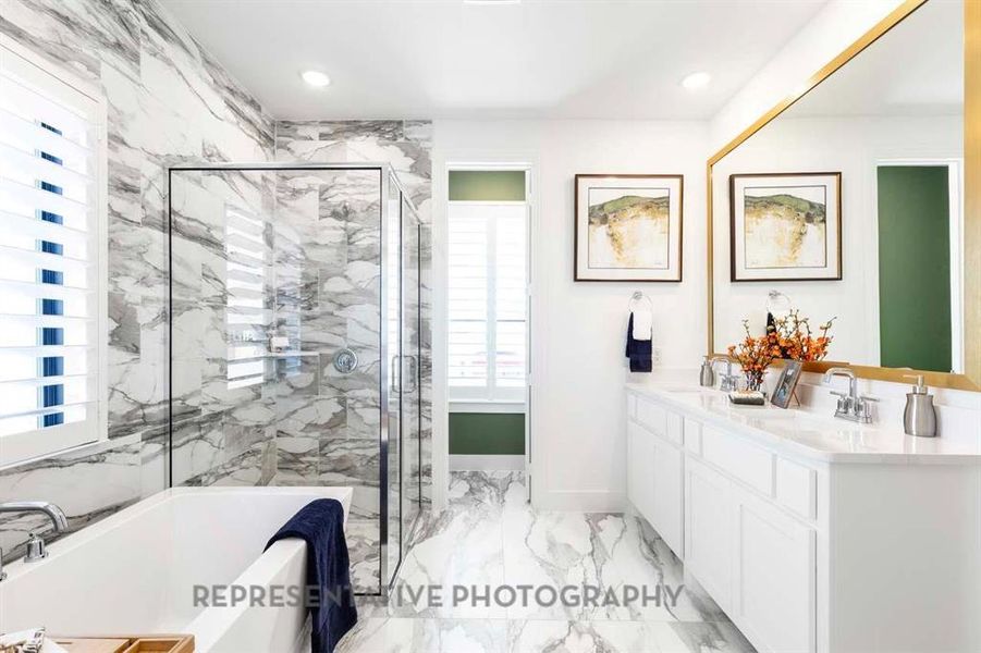 Furnished interior view inside a new home in Aster Park: 40ft. lots, McKinney (Image 4).