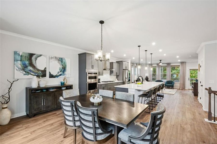 Furnished interior view inside a new home in Parkside at Mason Mill, Decatur (Image 7).