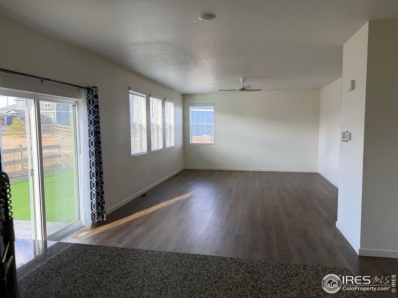 Dining room and living room with LVT flooring Dining room and living room with LVT flooring