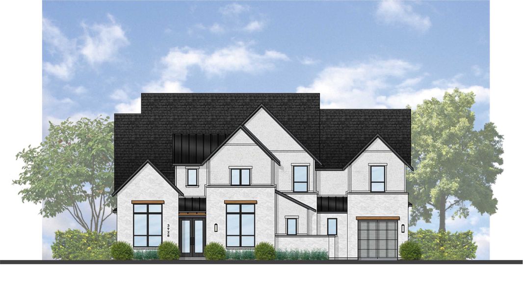 Representative rendering of the exterior for the 289 Plan by Highland Homes (Image 6). Representative rendering of the exterior for the 289 Plan by Highland Homes (Image 6).