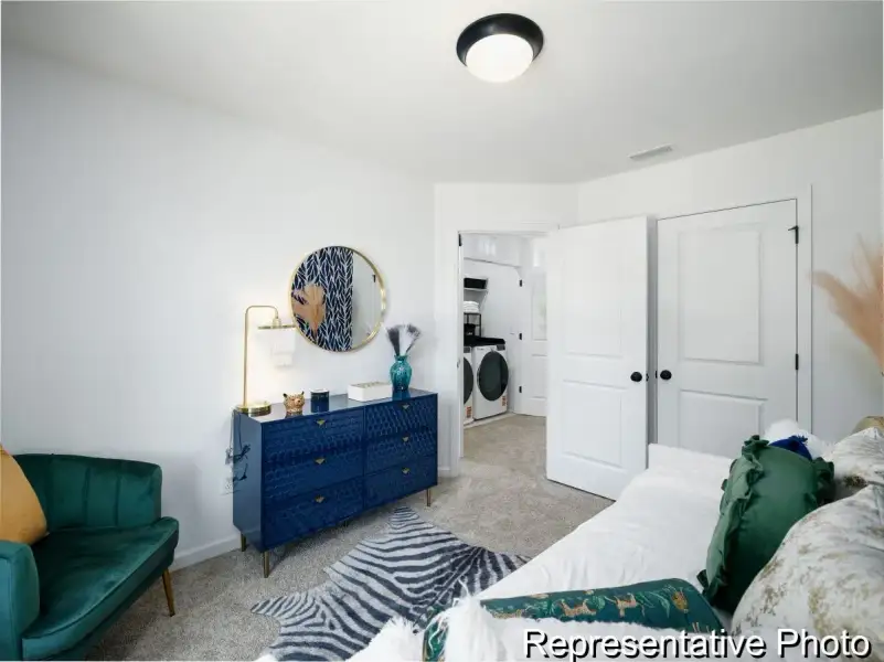 Furnished interior view inside a new home in Village at Reedy Creek Townhomes, Charlotte (Image 24).