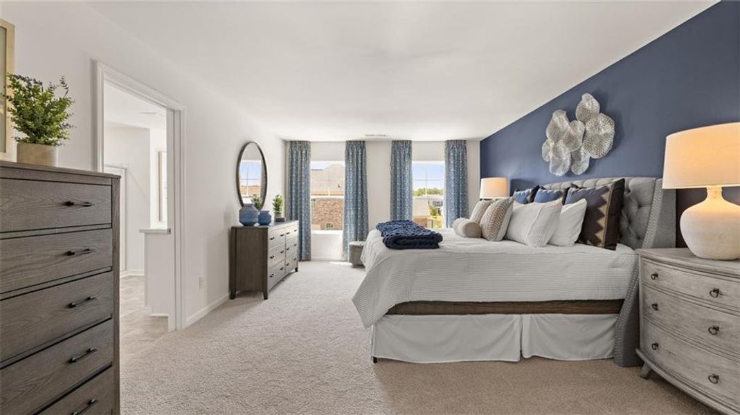 Furnished interior view inside a new home in Preserve at Dove Creek, Statham (Image 25).