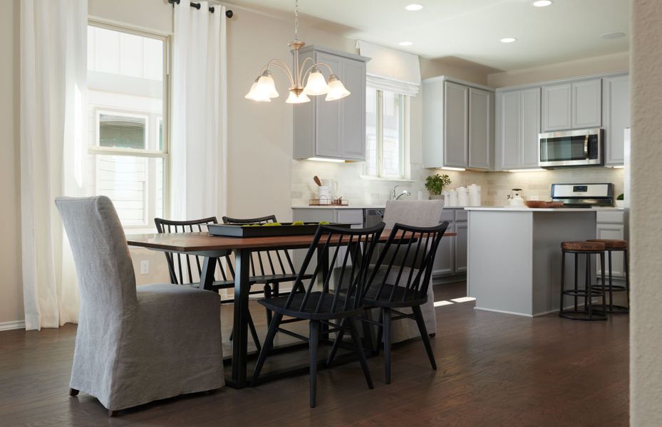 Dining space just off the kitchen Dining space just off the kitchen