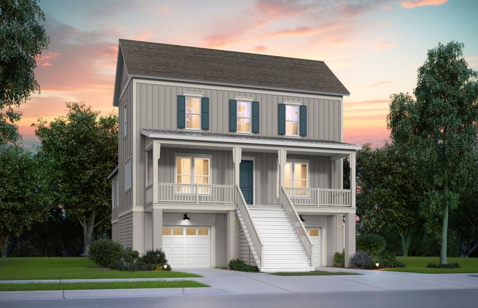 Representative exterior photo of a completed home built from the Laurel - Drive Under by Pulte Homes in Long Savanna, Charleston, SC (Image 4).