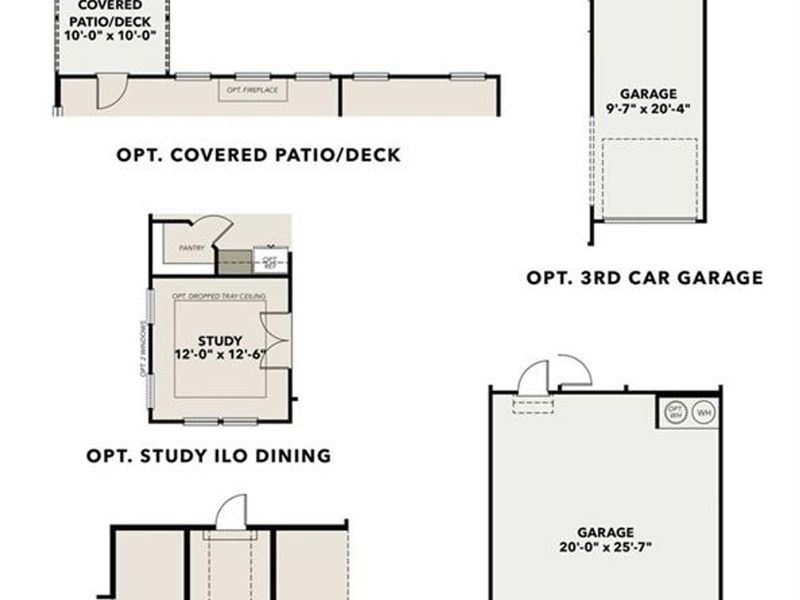 2D floor plan layout of this home in Wehunt Meadows, Hoschton, GA (Image 3).