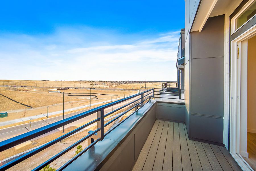 Exterior details and patio area of a home in Lyric at RidgeGate Condos, Lone Tree (Image 2). Exterior details and patio area of a home in Lyric at RidgeGate Condos, Lone Tree (Image 2).