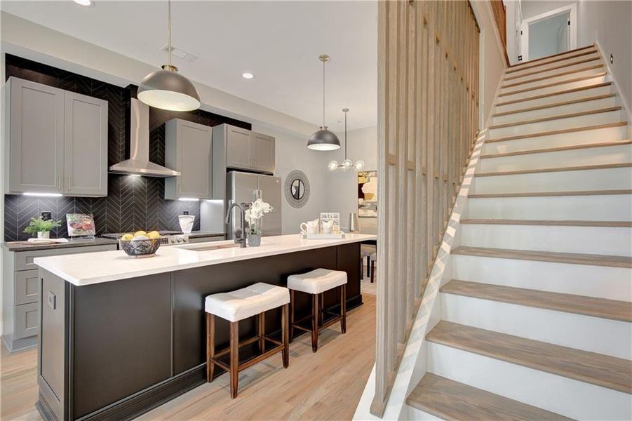 Furnished interior view inside a new home in , Atlanta (Image 39).