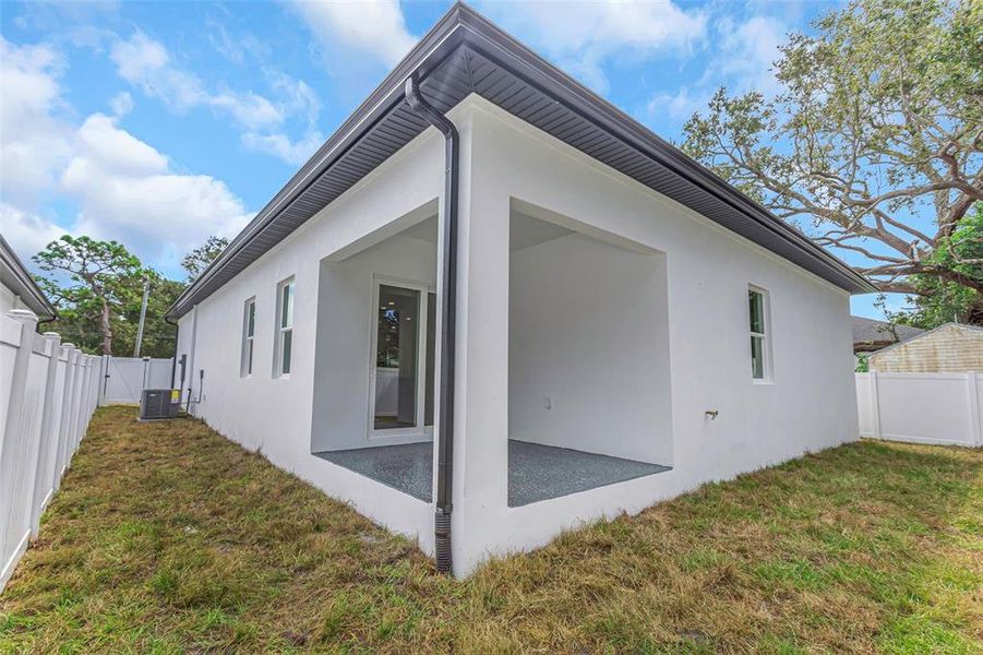 Exterior details and patio area of a home in , Clearwater (Image 13). Exterior details and patio area of a home in , Clearwater (Image 13).