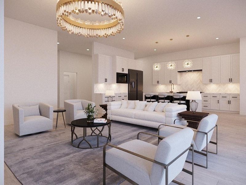 Renderings showcase example selections; final designs may vary while maintaining a similar design concept. Renderings showcase example selections; final designs may vary while maintaining a similar design concept.