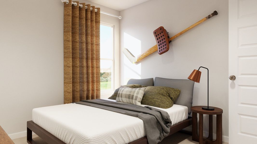 Representative furnished interior of a home built from the The Wildflower by Legend Homes in Granger Pines, Conroe (Image 17).