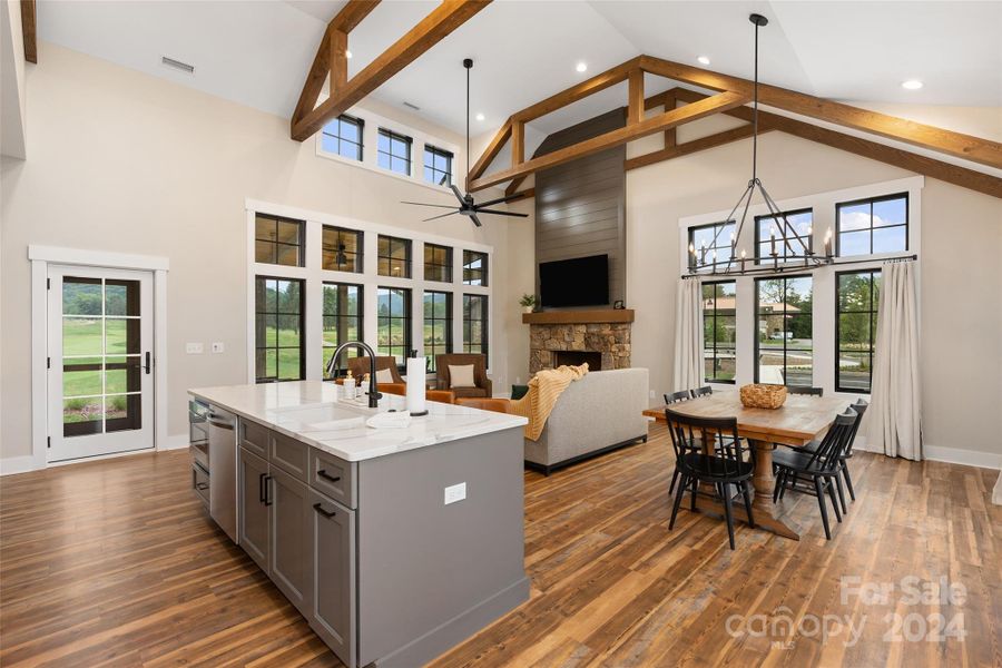 Furnished interior view inside a new home in , Waynesville (Image 4).
