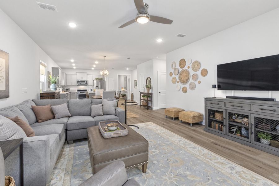Furnished interior view inside a new home in Cedar Glen Preserve, Huger (Image 38).