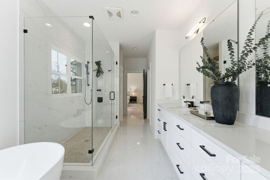 Furnished interior view inside a new home in , Charlotte (Image 8).