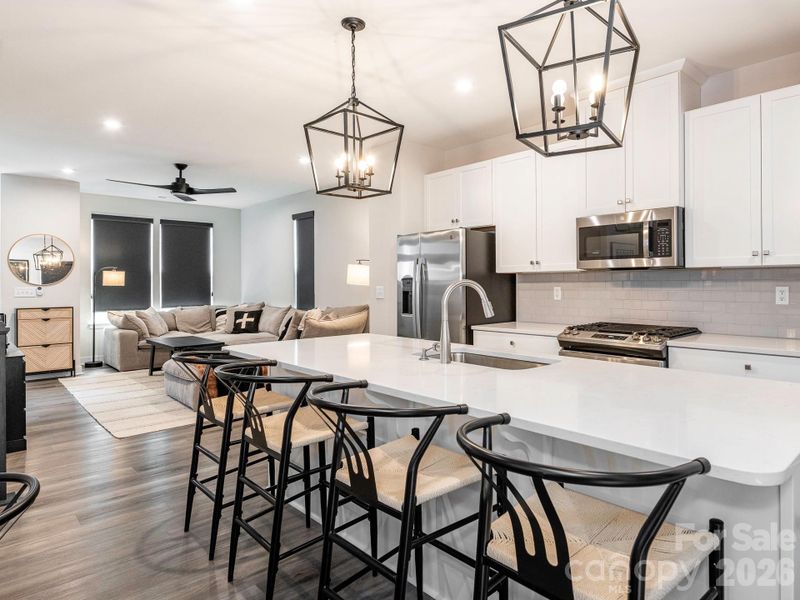 Furnished interior view inside a new home in , Charlotte (Image 16).