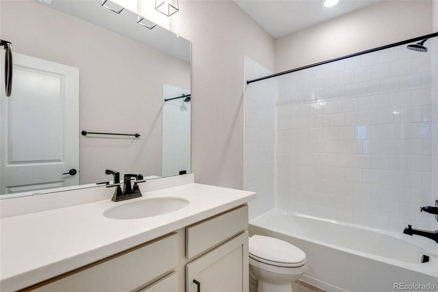 Furnished interior view inside a new home in Wild Oak at The Canyons, Castle Pines (Image 10). Furnished interior view inside a new home in Wild Oak at The Canyons, Castle Pines (Image 10).