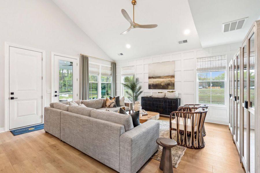 Furnished interior view inside a new home in Sweetgrass Station, Summerville (Image 35). Furnished interior view inside a new home in Sweetgrass Station, Summerville (Image 35).